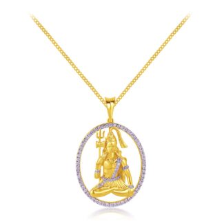 Shiva diamond pendant